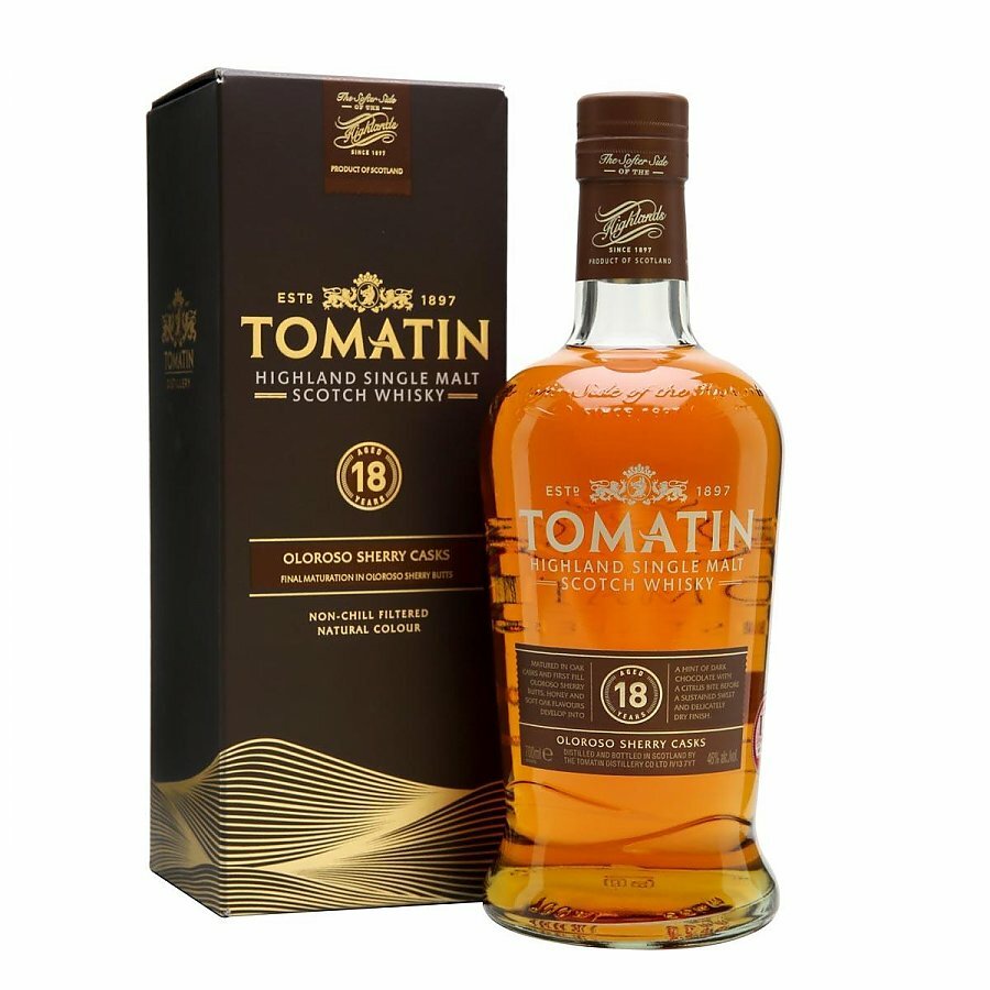 Tomatin 18 år  Single Highland Malt Scotch Whisky