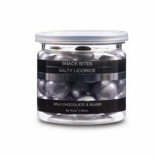 Salty licorice - Milk chocolate & silver