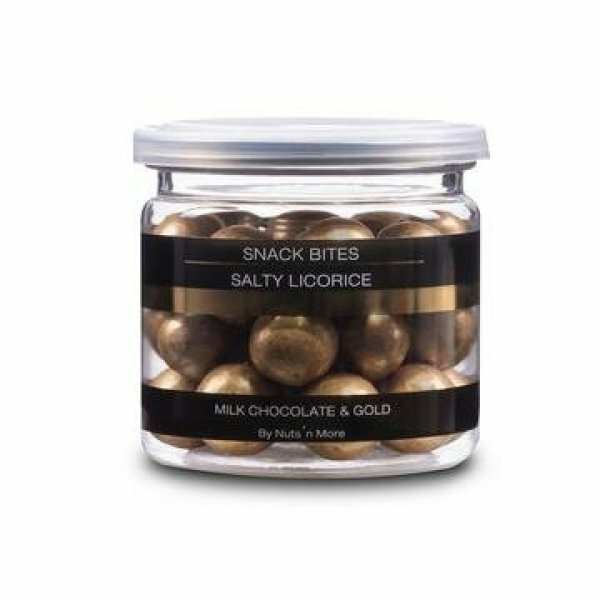 Salty licorice - Milk chocolate & gold